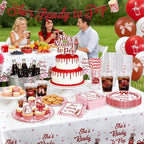 Ready to Pop Party Tableware and 16oz Disposable Cups with Lid- Serve 48 - Image 5