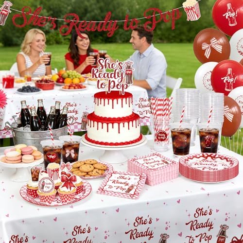 Ready to Pop Party Tableware and 16oz Disposable Cups with Lid- Serve 48 - Image 5