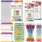 Resurhang 200 Pcs Character Matters Items Bulk, Colors of Better You Favors by Resurhang