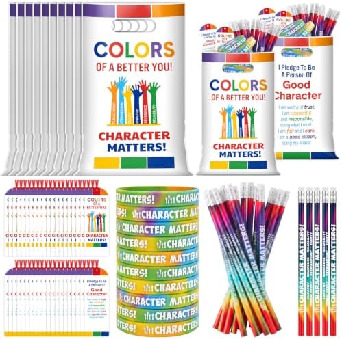 Resurhang 200 Pcs Character Matters Items Bulk, Colors of Better You Favors by Resurhang