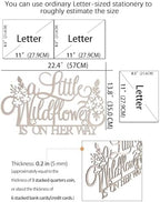 A Little Wildflower Wooden Backdrop Wooden Sign for Floral Party Photos - Image 5