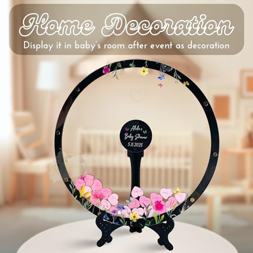 Baby Shower Guest Book Alternative Frame, Baby in Bloom Drop Box Sign-in - Image 3