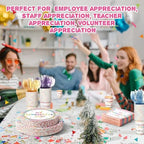 Pickmesh 400 Pcs Thank You Party Plates and Napkin Decoration Serve 50 - Image 6