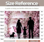 8X6ft Flower Butterfly Wall Backdrop Pink Floral Princess Girl Birthday Party Photography Background Photo Backdrop Art Wedding Banner Photo Studio Props - Image 7