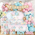 Pumpkin Gender Reveal Decorations - Fall Baby Shower Party Set With Tableware,Banner,Box,Balloon Arch What Will Our Little Pumpkin Be Decorations for Fall He or She Gender Reveal Party by Gupesxu