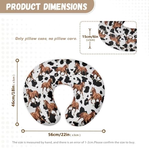 Horse Cow Print Car Seat Cover for Babies Fits Most Strollers & Baby Car Seats Soft and Stretchy Safely Breastfeeding Pillow Cover Baby Essentials - Image 5