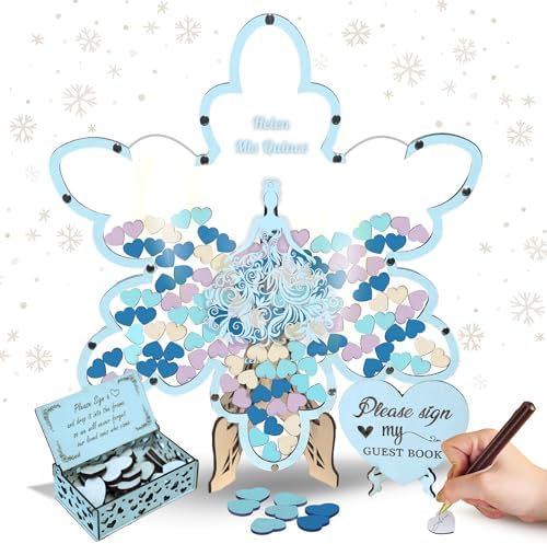 Quinceanera Guest Book Alternative, Butterfly Sweet 15 16 Drop Box Keepsake by GIFTSH0PBYHELEN