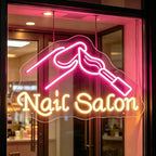 Nail Salon Neon Sign for Wall Decor - LED Neon Signs Lights for Salon Studio, Beauty Makeup Room, Bedroom - Great Gift for Nail Girls - Image 2