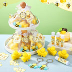 288 Pcs Baby Shower Favors Set for Guests,Yellow,Bee - Image 4