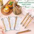 Yeaqee 100 Sets Greenery Baby Shower Pen Gifts for Guest - Image 4