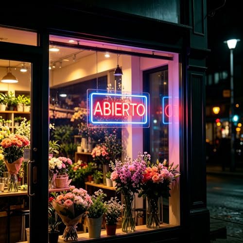 ABIERTO Spanish Open Neon Sign, 5V USB Home Lighting, Modern Decor, Stylish Lighting, Business Open Sign for Bar Restaurant Coffee Salon Store - Image 5