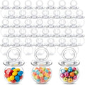 Nuenen 36 Pcs Baby Shower Favors, Mini Pacifier Candy Bottles 3.15", Clear by Nuenen