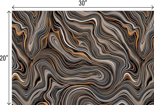 Jillson & Roberts 20" x 30" Printed Gift Tissue, Marbleized Black (24 Folded Sheets) - Image 3