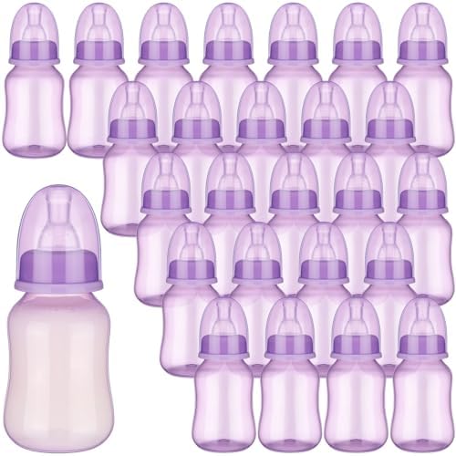 SiliFine 30 Pcs Baby Shower Favor Party Bottle Chug Game, Purple by SiliFine