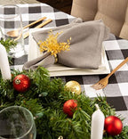 DII Buffalo Check Collection, Classic Farmhouse Tablecloth, Tablecloth, 60x120, Black & White - Image 2