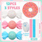 Lewtemi 12 Pcs Candy Party Decoration Candyland Paper Lanterns 9.84 Inch Candy Hanging Paper Lantern Sweet Donut Sprinkle Party Decoration with Fishing Line for Birthday Baby Shower Wedding DIY Decor - Image 2