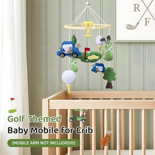 Baby Crib Mobile Golf Mobile for Boys Handmade Toddler Room Decor - Image 6