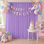 Lavender/Light Purple Backdrop Curtains 10ftx10ft Polyester Photo Drapes by SoarDream