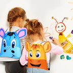 Marsui 24 Pcs Jungle Animal Drawstring Bags with Ear Safari Party Favors - Image 2
