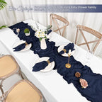 100 Pack Navy Blue Napkins 20x20Inch Cheesecloth Napkins - Image 5