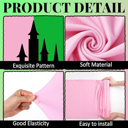 Soulchen 3 Pcs Witch Theme Arch Covers 200 Balloons Pink White 4 5 6 ft - Image 6