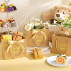 Jetec 45 Pcs Mini Thank You Gift Bag with Handle, Kraft Paper Color/gold - Image 2