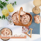 56 Pcs Peonies Artificial Flowers Bulk, 4.7’’ Peonies - Light Brown - Image 3