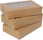 5-20pcs Gift Boxes With Window Birthday Party Chocolate Candy Cookie Gift Packaging Wedding Supplies Baby Shower Christmas Decor (Brown,20Pcs) - Image 2