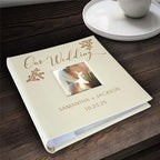 Personalized Wedding Photo Album, Custom Engraved Picture Album, Holds 200 4" x 6" Photos, Leatherette and Laser Engraved Scrapbook, Our Wedding - Image 6