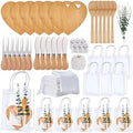 55Pcs Baby Shower Prizes for Game Winners 6 Sets Charcuterie Board with Spoons Butter Spreaders Forks Plaid Towel Thanks Card and Gift Bags for Bridal Shower Favors Party (Heart Shaped) by Rigibright