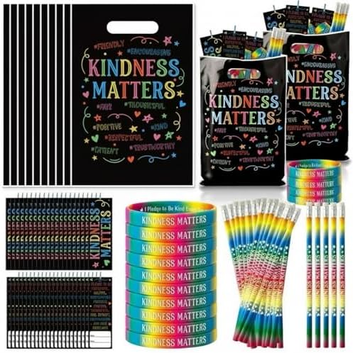 Resurhang 200 Pcs Kindness Matters Items Bulk, Anti Bullying Gifts Favor by Resurhang