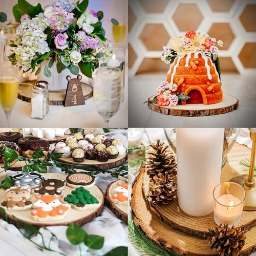 Set of 10 Large Wood Slices (11-13”) – Rustic Wooden Rounds for Wedding Centerpieces, Event Decor, and Table Centerpieces - Image 7