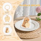50 Pieces Baby Carriage Shape Keychain for Baby Shower, Bear Keychain Party Favors for Game Prizes,Gift,Decor,Souvenirs to Guests Bulk with Thank You Tags and Gift Bags - Image 3