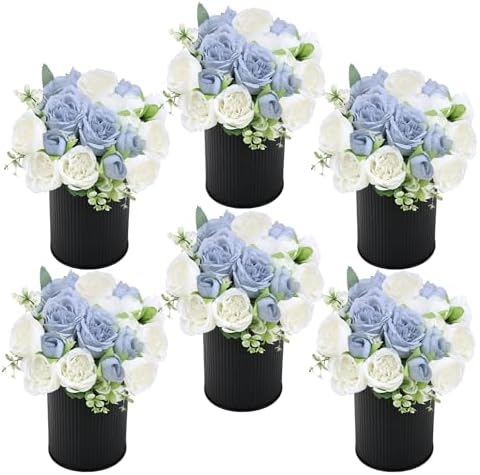 Pre-Made Flower Table Centerpieces & Baby Shower Flower Arrangements - Blue - Image 2