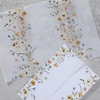 UNIQOOO 50 Pack Blur Wildflower Pre-Folded Vellum Jackets &UNIQOOO Wax Seal Stickers - Baby‘s Breath - Image 6