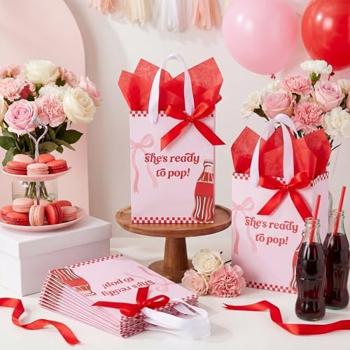 Willinglong 50 Set Baby Shower Gifts Bag for She's Ready to Pop Party Favor - Image 5
