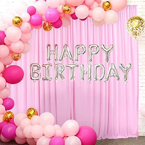 AK TRADING CO. 10 feet x 8 feet IFR Polyester Backdrop Drapes Curtains Panels with Rod Pockets - Wedding Ceremony Party Home Window Decorations - Pink - Image 5