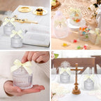 24 Sets Baptism Favors Crystal Bowl Cross Communion Baby Shower - Image 6