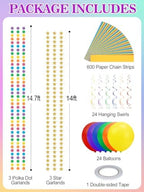 MEWTOGO Paper Chain Garland Kit for Birthday Party Decorations - Image 7