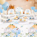 Ceenna Fall Little Pumpkin Baby Shower Party Supply Decoration for 50, Blue - Image 6
