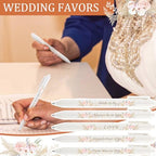 Fulmoon 75 Pcs Bridal Shower Pens Bulk Wedding Pens Favors Bachelorette Engagement Party Gifts Baby Shower Pen Prizes Souvenirs Bag Supplies for Guest Game Office School (Elegant Color,Boho) - Image 4