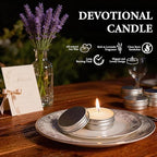 100 Pcs 1 Oz Mini Lavender Scented Soy Candle Set,Wedding Favors for Guests Bulk 100,The Quantity of Multiple Sets Meets Your Needs for Wedding and Party Gifts and Party Favors. - Image 3