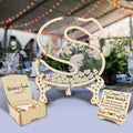 Personalized Guest Book Sign Drop Top Wooden Frame for Baby Shower Birthday Party Wedding Decoration, Customize Wedding Guest Book Alternative, 50-100 Hearts by AngryEggBoy
