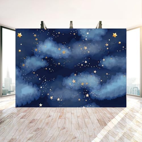 Stars Backdrop Night Sky Backdrop Starry Night Background 10x6.5FT Vinyl - Image 3