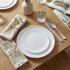 KIRE 60PCS White Disposable Plates - Heavy Duty White Plastic Plates for Party/Wedding - Include 30Pieces 10.25inch Dinner Plates and 30Pieces 7.5inch Dessert/Salad Plates - Image 5