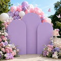 Lavender Arch Cover 7.2ft 6.6ft 6ft Purple Arch Backdrop Cover Set of 3 by Lrrtwer