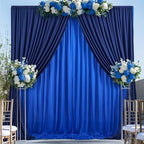10×10 FT Navy Blue Royal Blue Backdrop Curtains for Parties, 6 Panels 2.5×10ft Wrinkle Free Soft Polyester Drapes for Backdrop Decor Birthday Party Baby Shower Wedding Photo Background Curtains - Image 6