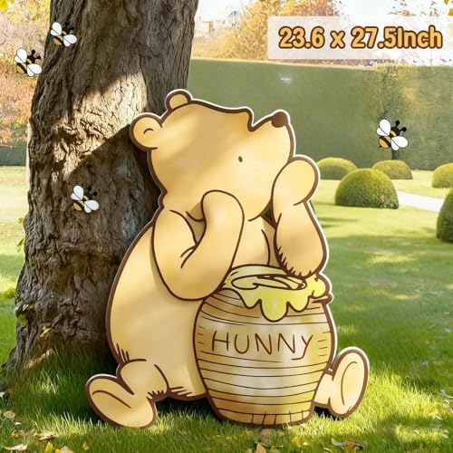 Classic Winnie Bear Baby Shower Birthday Decorations Cutout Large 27.5Inch - Image 2