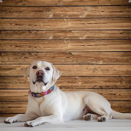 Wood Backdrop 10x8ft Brown Wooden Rustic Background Fabric Polyester Floor Panel Board Banner Baby Shower Birthday Wedding Decorations Western Barn Party Wall Decor Photography Supplies - Image 6
