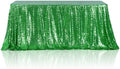 Poise3EHome Green Sequin Tablecloth 90×132 Inch Rectangle Sparkly Fabric Table Cloth for Christmas Baby Shower Birthday Party Wedding Holiday Decoration by Poise3EHome